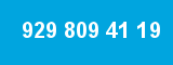 929 809 41 19 929 809 41 19